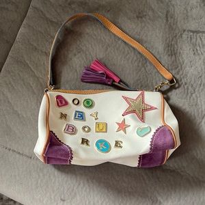 Authentic used Dooney & Bourke colorful shoulder bag